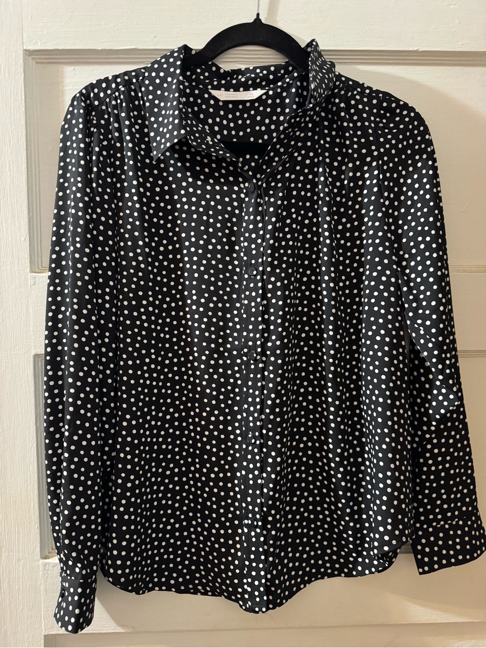 Lauren Conrad Polka Dot Button-Up Blouse
